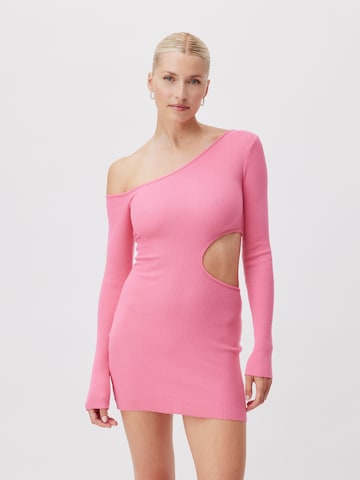 LeGer by Lena Gercke Knitted dress 'Philippa' in Pink: front