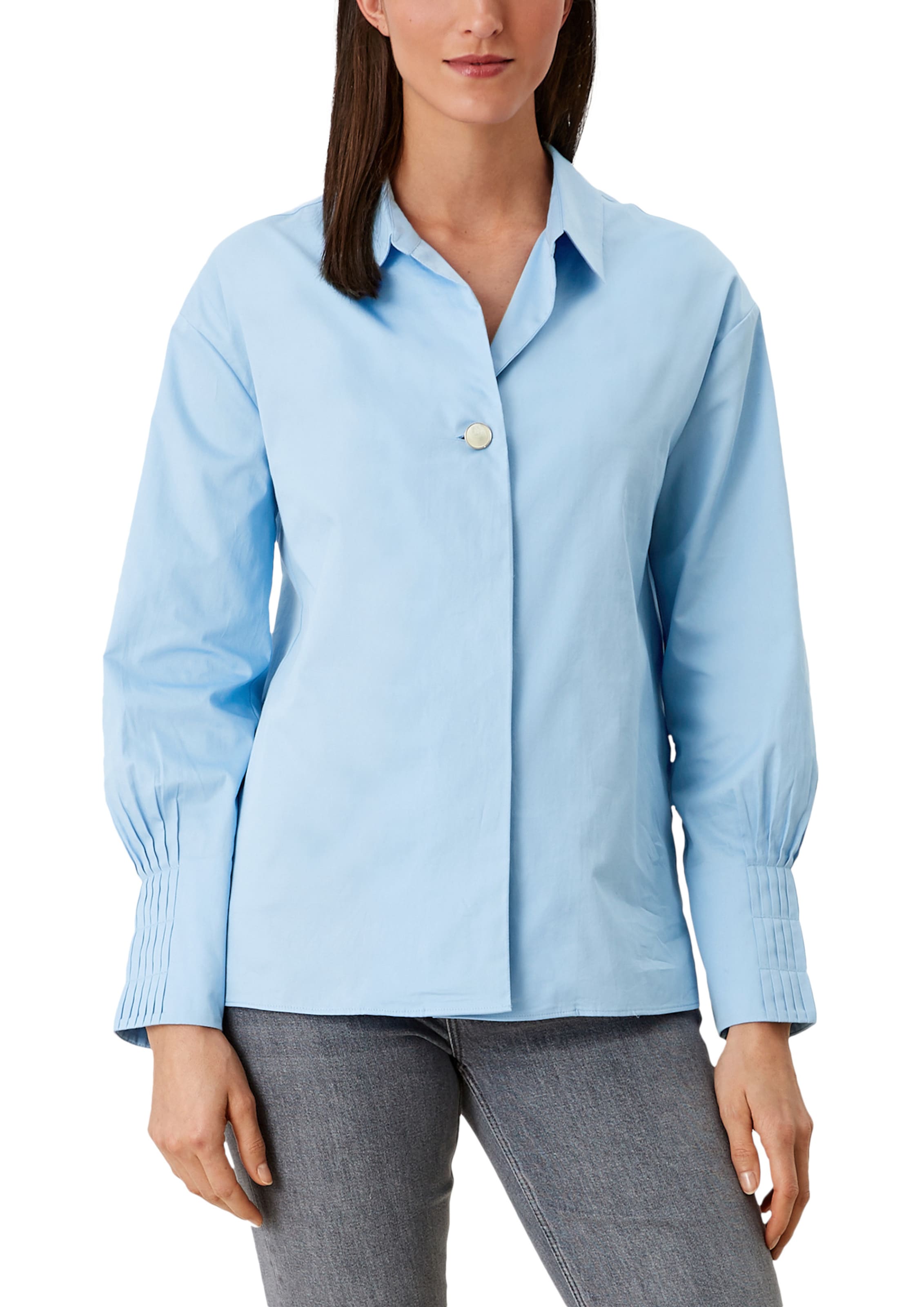 s.Oliver BLACK LABEL Bluse in Blau: Vorderseite