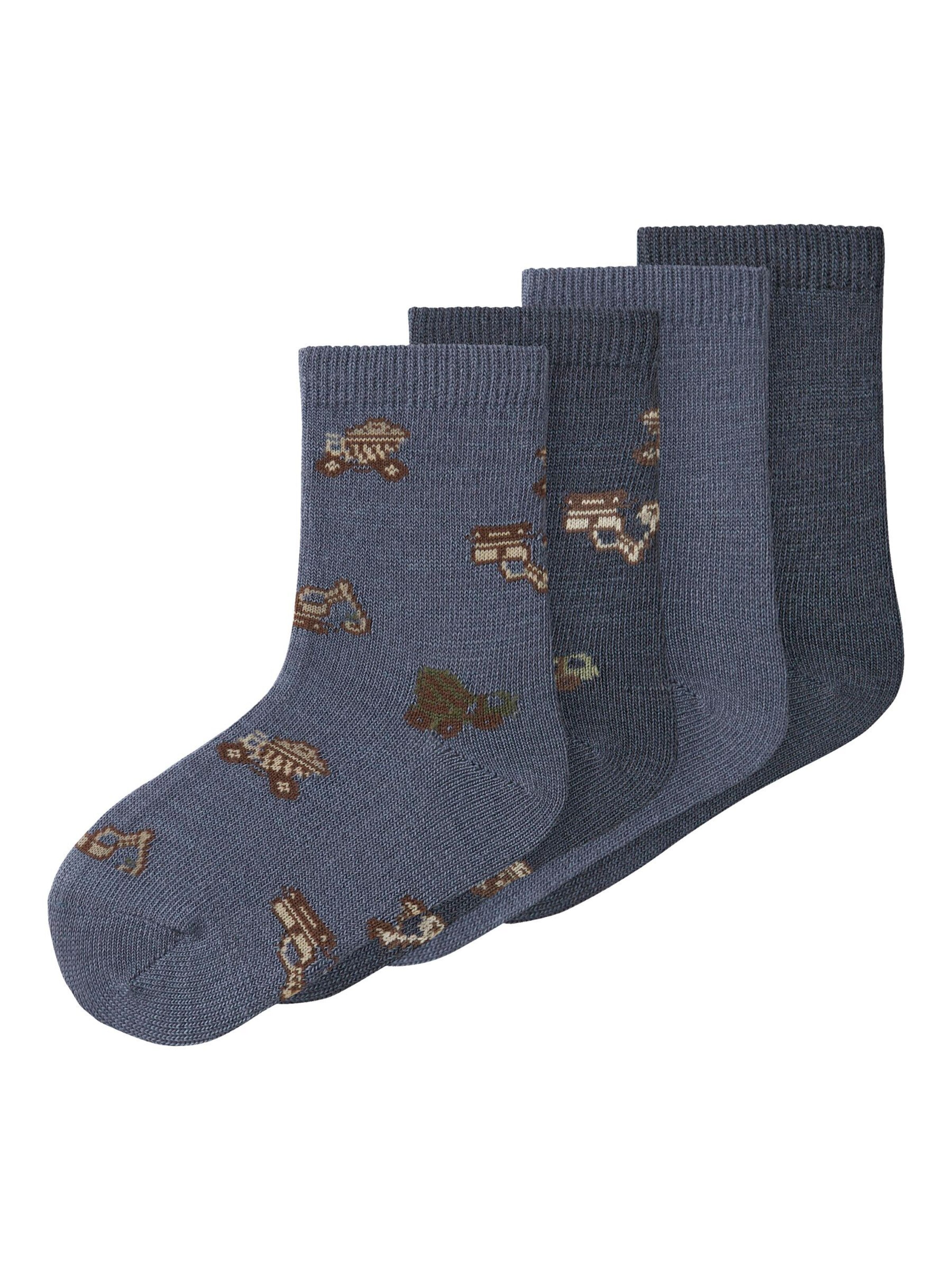 NAME IT - Calcetines en azul: frente