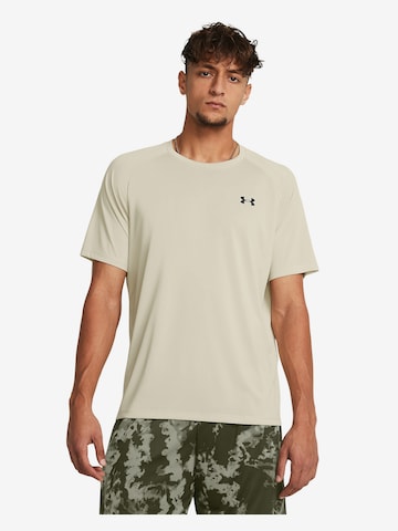 UNDER ARMOUR Regular fit Functioneel shirt 'Tech 2.0' in Geel: voorkant