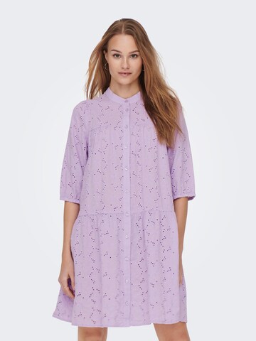 Robe-chemise 'Nyla' ONLY en violet : devant