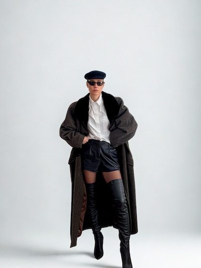 baj. Veste d’hiver 'CHICO' en L en anthracite, Vue avec produit