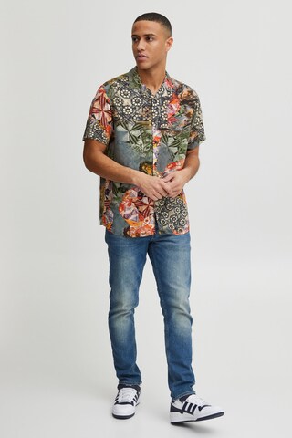 INDICODE JEANS Regular fit Button Up Shirt 'Mariol' in Green