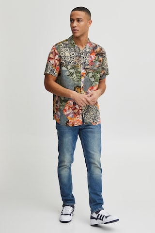 INDICODE JEANS Slim fit Overhemd 'Mariol' in Groen