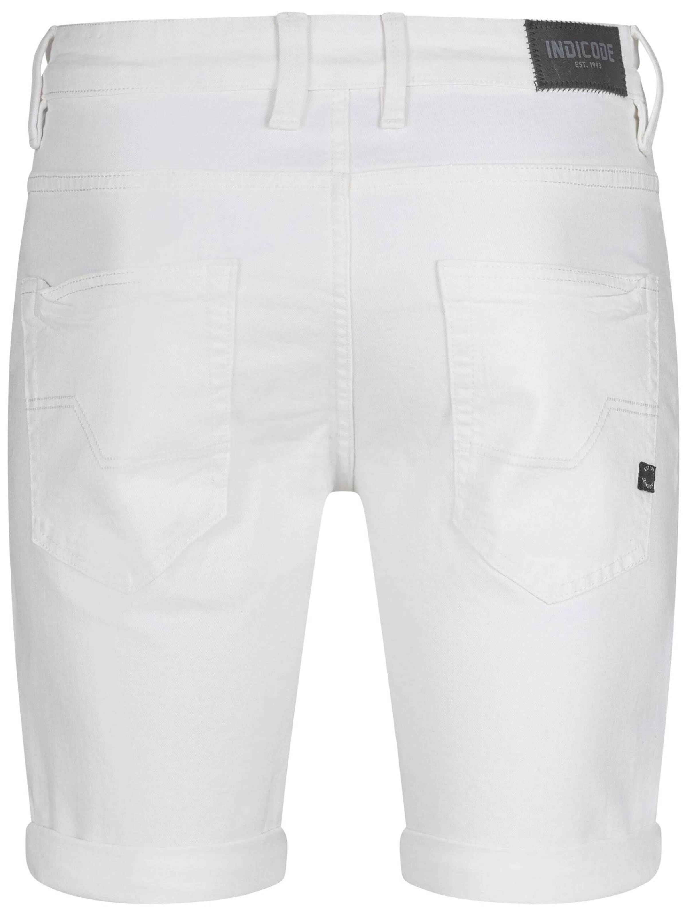 INDICODE JEANS Regular Hose in Weiß