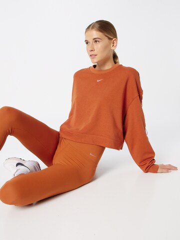 NIKE Sport sweatshirt i orange