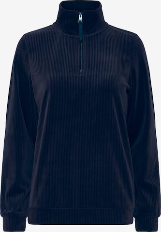 Oxmo - Jersey ' OXEBBA HALFZIP ' en azul: frente