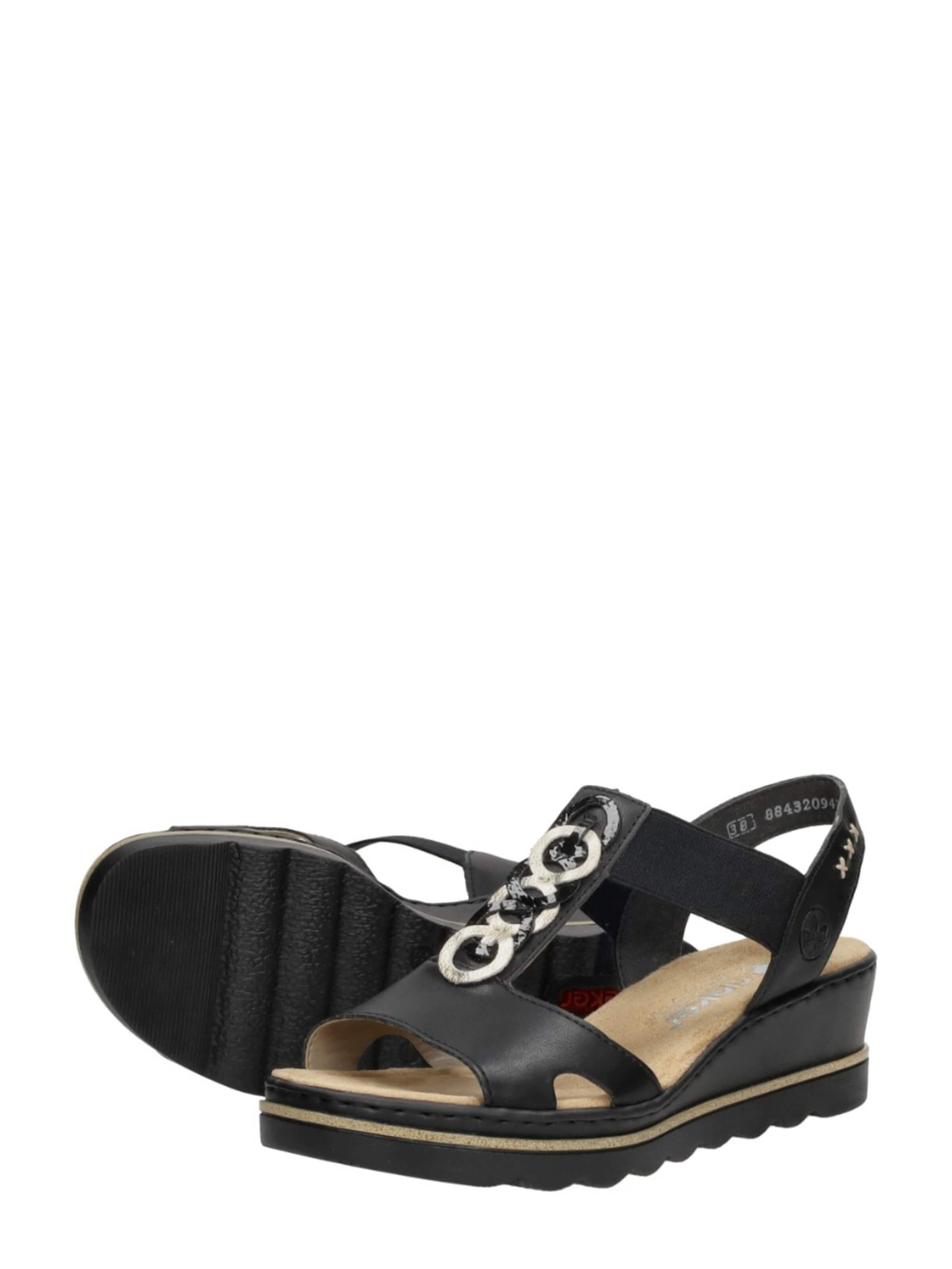 Rieker Sandal 'Sandalen Hak' in Black