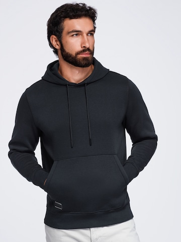 Sweat-shirt Ombre en noir : devant