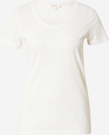 T-shirt s.Oliver en beige : devant