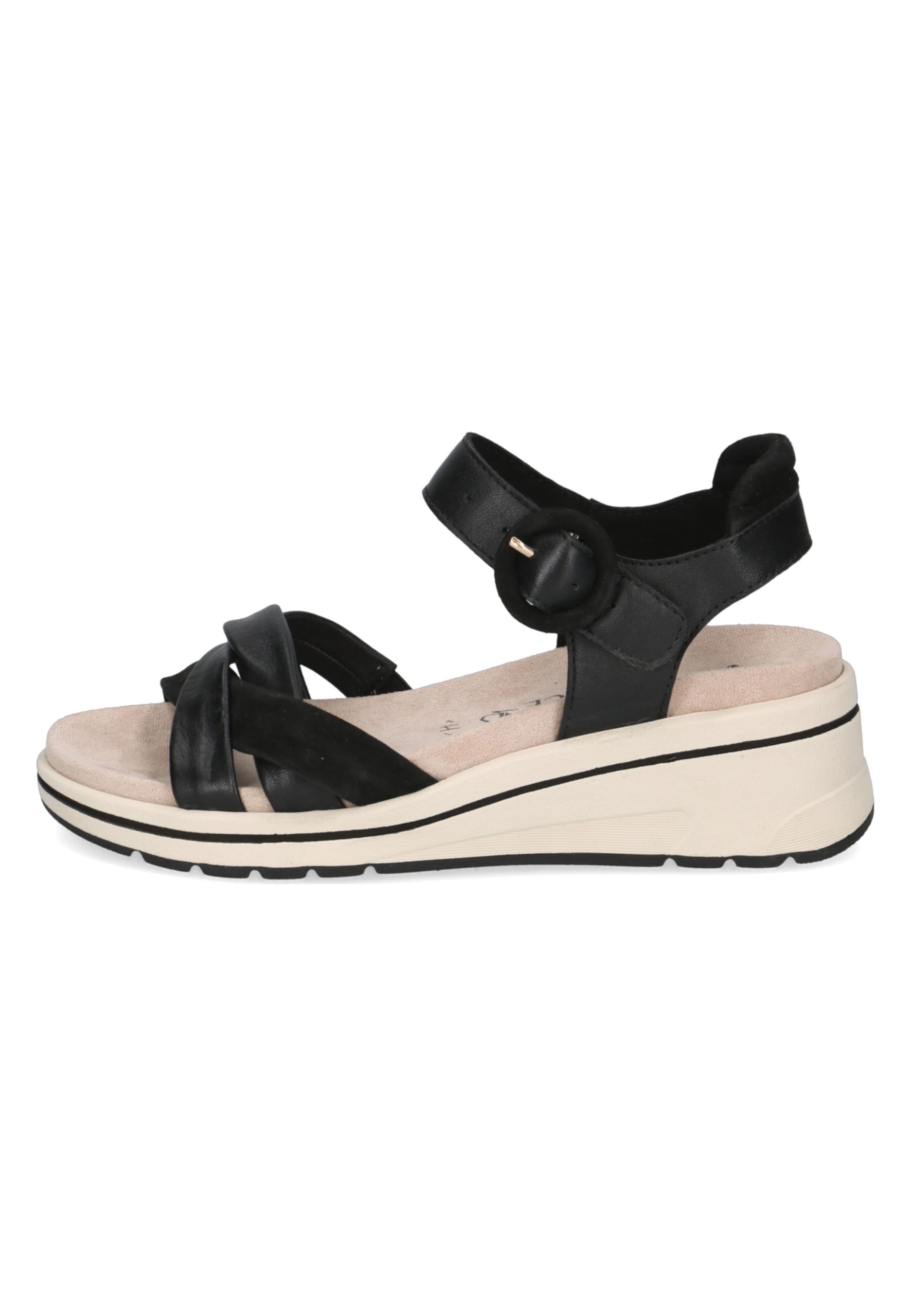 CAPRICE Riemensandale in Schwarz