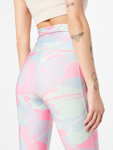 Reebok - Skinny Calças de desporto 'Workout Ready' em mistura de cores