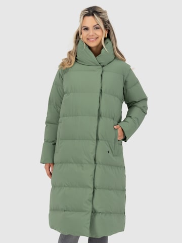 alife & kickin - Casaco de inverno 'FleurAK Winterjacke Damen' em verde