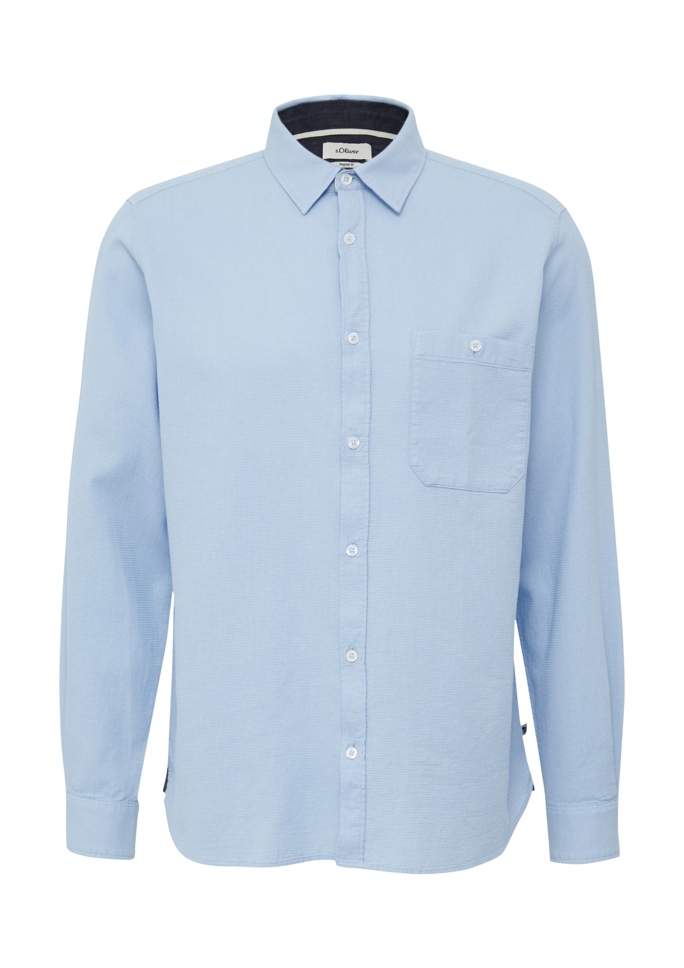 s.Oliver Overhemd in Blauw: voorkant