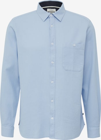 s.Oliver Hemd in Blau: Vorderseite
