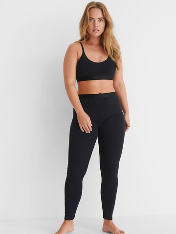 hunkemöller x NA-KD Skinny Pajkice 'Zia' | črna barva