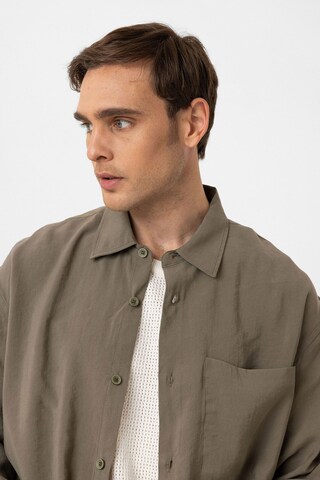 Coupe regular Chemise 'Nordin' Antioch en vert