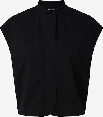 PIECES Shirt 'PCBIA' in Zwart: voorkant