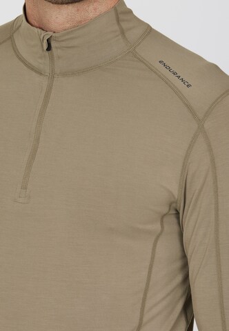 ENDURANCE Performance Shirt 'Lead' in Brown