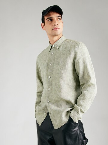 BOSS - Regular Fit Camisa 'LIAM' em verde: frente