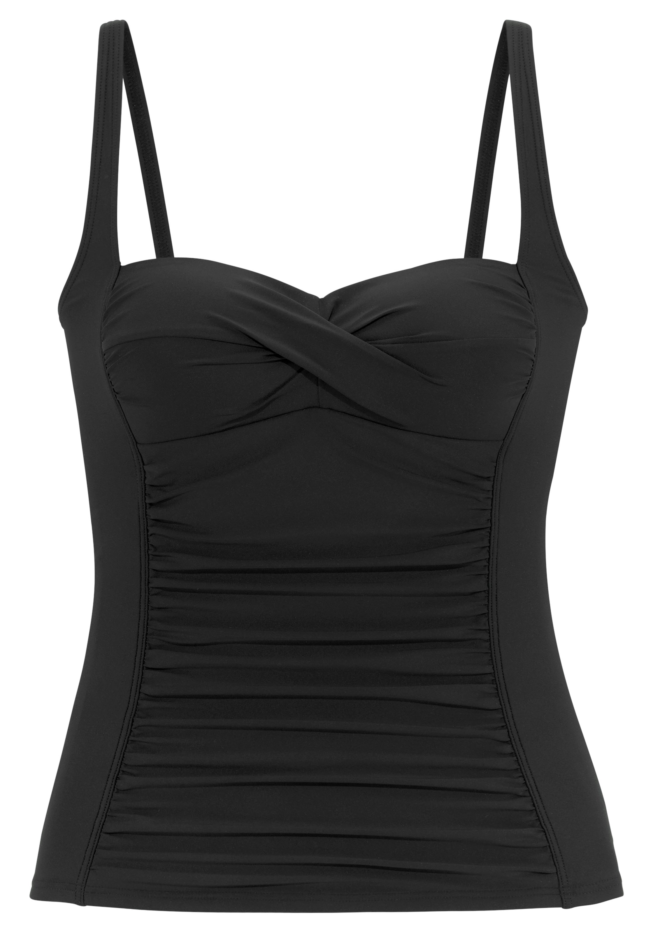 Balconnet Haut de tankini LASCANA en noir : devant