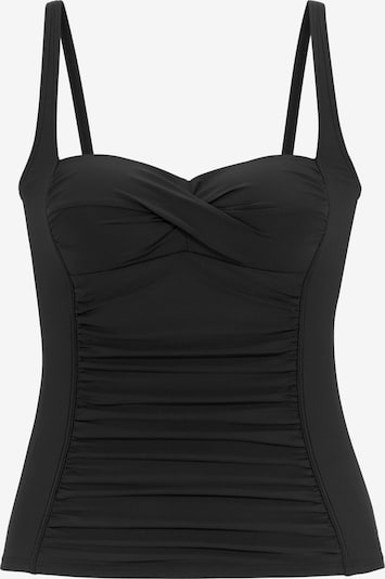 Tankini top LASCANA pe negru, Vizualizare produs