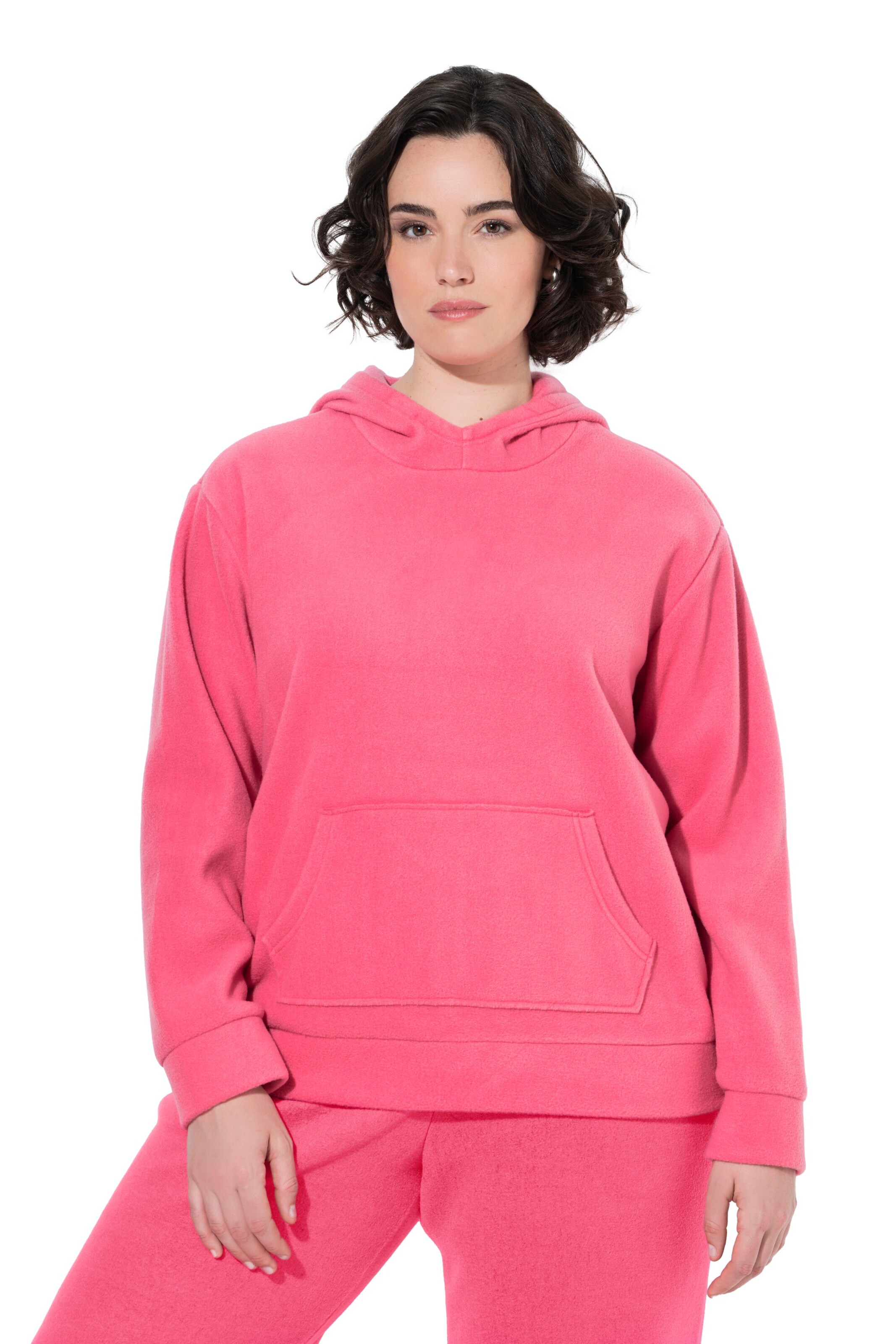 Ulla Popken Sweatshirt in Roze: voorkant