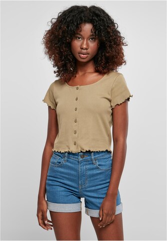 Urban Classics Shirt in Groen: voorkant