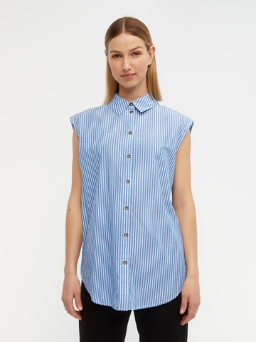 Camicia da donna 'ALVA' di OBJECT in blu: frontale