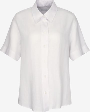 Chemisier 'Schwarze Rose' SEIDENSTICKER en blanc : devant