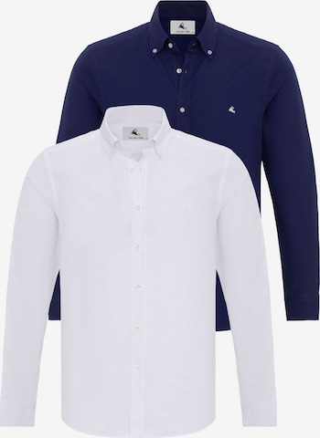 Chemise Daniel Hills en bleu : devant
