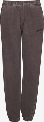 Superdry Pants in Brown: front
