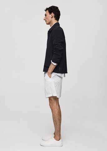 MANGO MAN Regular Pants 'Moon' in White