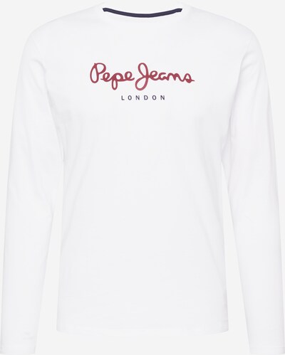 Pepe Jeans Shirt 'EGGO' in de kleur Navy / Robijnrood / Wit, Productweergave