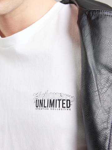 JACK & JONES Majica 'JORVISIONARY' | bela barva