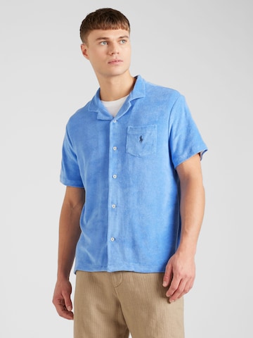 Coupe regular Chemise Polo Ralph Lauren en bleu : devant