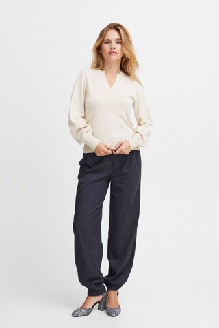 PULZ Jeans Sweater 'Sara' in Beige