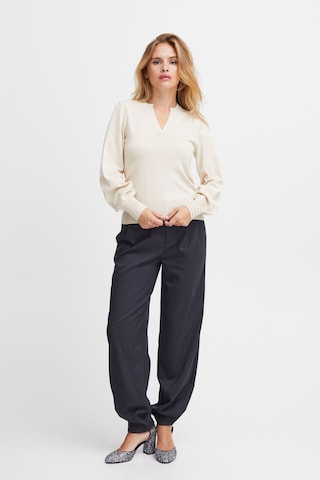 PULZ Jeans Pullover 'Sara' in Beige
