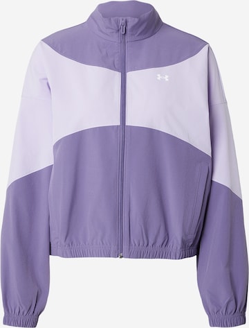 UNDER ARMOUR Trainingsjack 'Rival' in Lila: voorkant