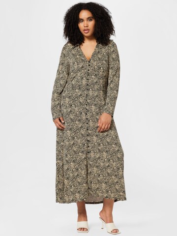 Dorothy Perkins Curve Shirt dress in Beige: front