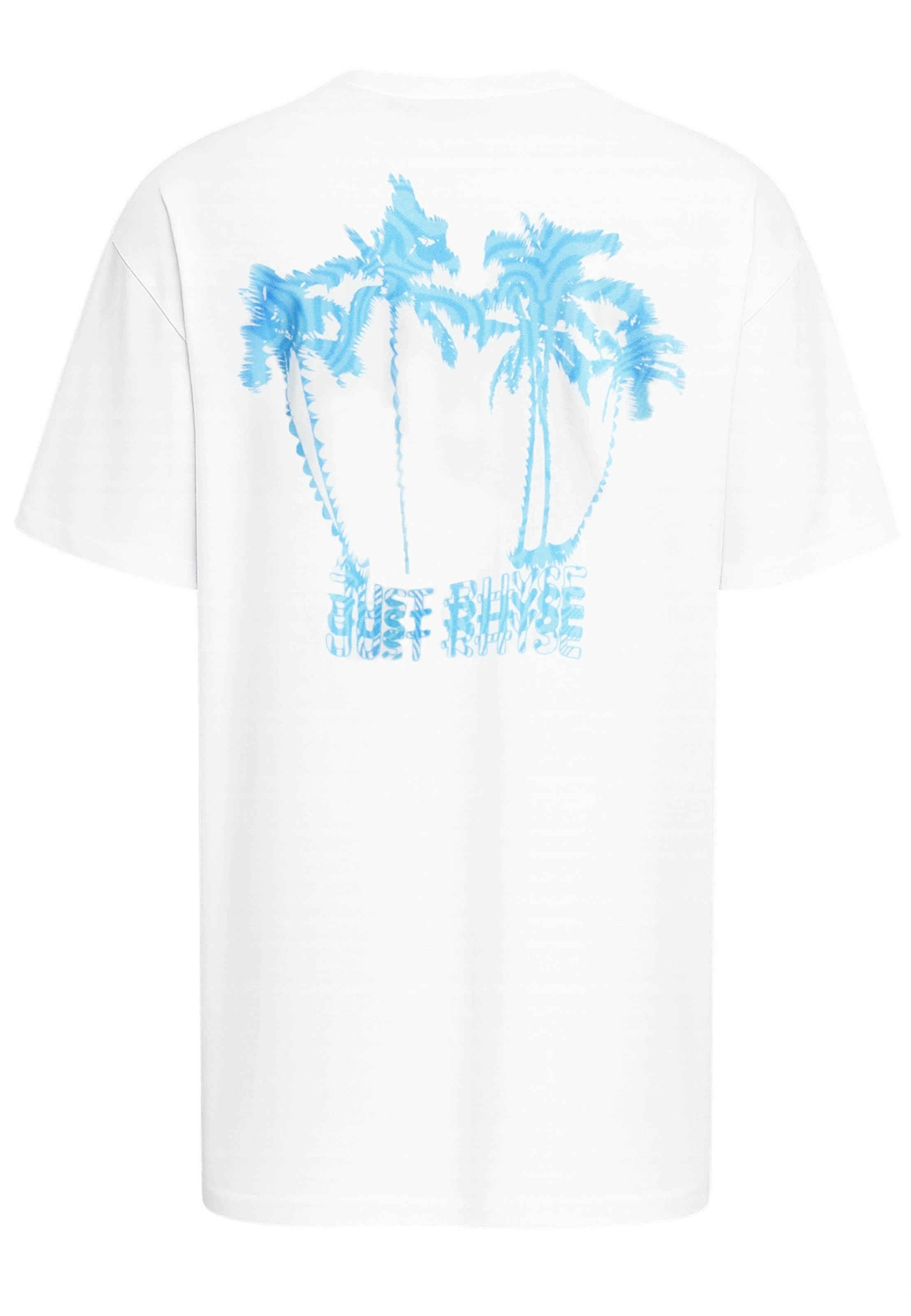 Just Rhyse - Camisa 'WavyPalms' em branco