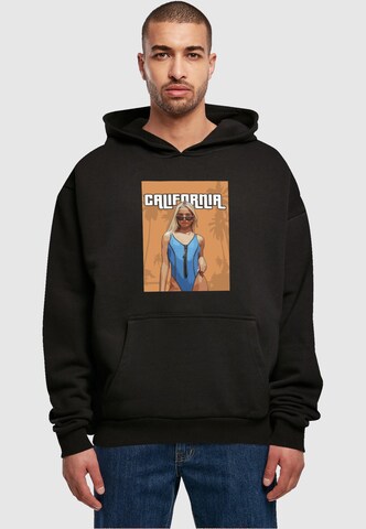 Merchcode Sweatshirt 'Grand California' in Zwart: voorkant