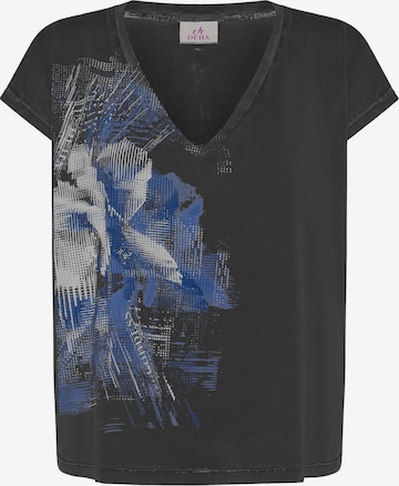 Maglietta di DEHA in nero: frontale