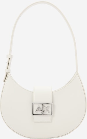 ARMANI EXCHANGE Olkalaukku 'Jodie' värissä valkoinen: etupuoli