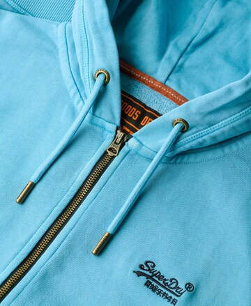 Superdry Sweatvest 'Essential' in Blauw