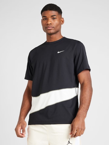 Tricou funcțional 'Hyverse Energy' de la NIKE pe negru: față