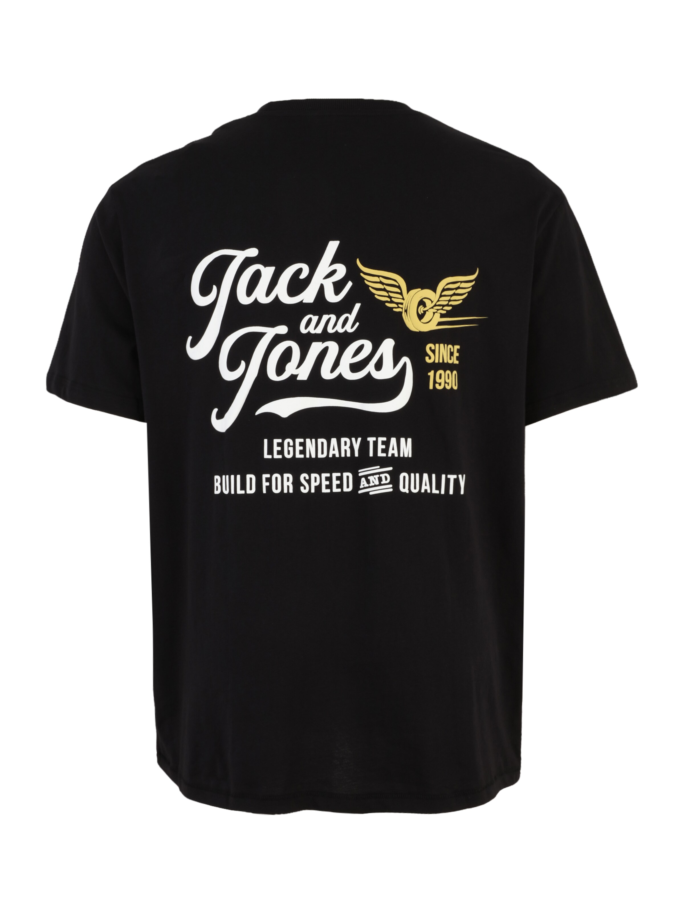 Jack & Jones Plus Футболка 'JJLEGEND' в Черный