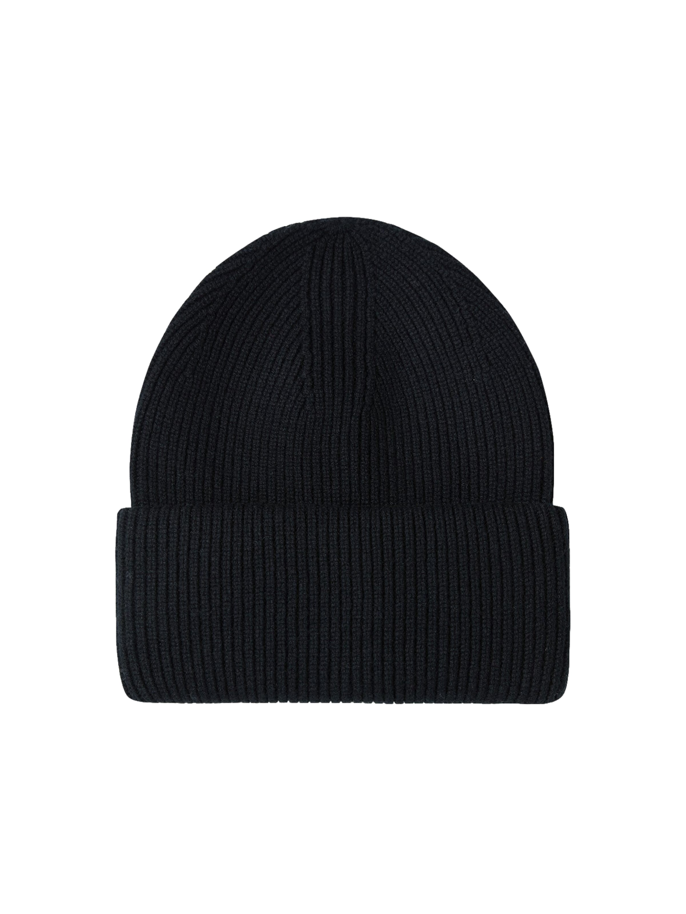GOBI Cashmere Mütze 'Ribbed Chunky Beanie'‌‌‌‌‌‌‌‌‌ in Schwarz: Vorderseite