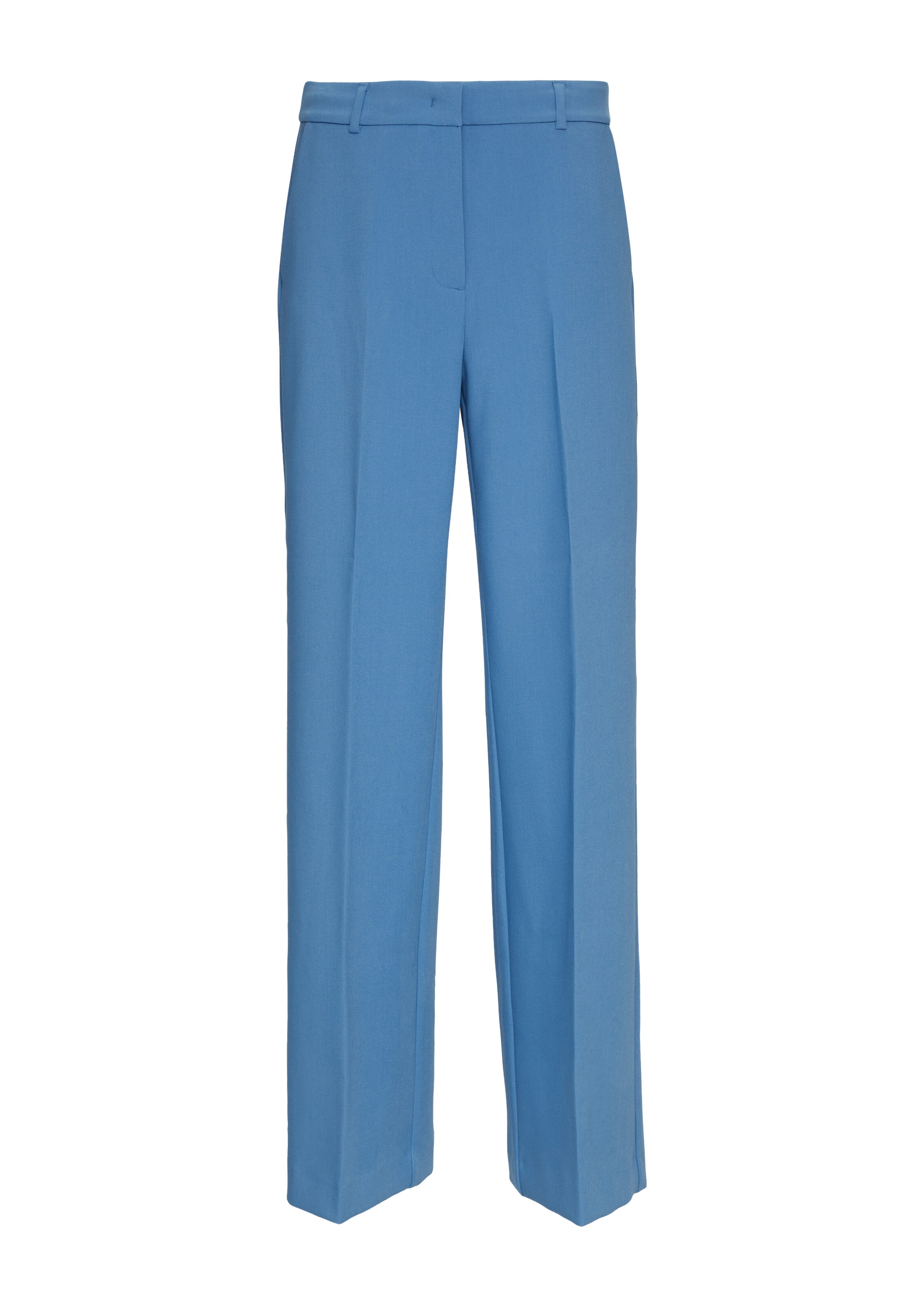 COMMA Wide leg Pleated Pants in Blue: front