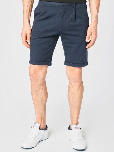 Lindbergh Pantalon à pince en bleu nuit / bleu foncé, Vue avec modèle